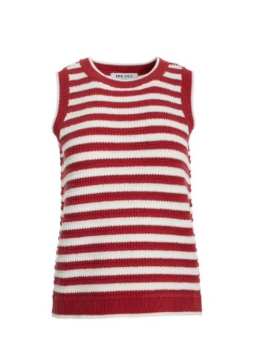 Nine West Women's Crochet Tank Top Red Multiple Sizes